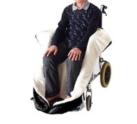 Joyfitness Chancelière d'hiver pour Sac Fauteuil Roulant pour Adultes, Grand Fourre pour Fauteuil Roulant, Jambes Couverture Chaude, Couverture pour Personnes Âgées en Fauteuil Roulant