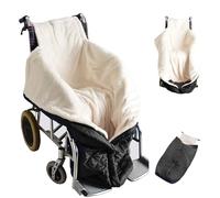 Joyfitness Coupe Universelle pour Fauteuil Roulant, Couverture d'Enveloppe d'Ouatine De Fauteuil Roulant, Chaude Et Confortable pour l’Hiver Housse, Couverture Chaude Pratique pour Personnes Âgées