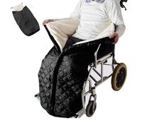 Joyfitness Couverture Fauteuil Roulant en Laine Polaire Chancelière, Chaude Et Confortable pour l’Hiver Housse, Couverture Universelle Genou en Peluche Épaissie, Fourré pour Fauteuil Roulant