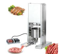 Joyfitness Poussoir a Saucisse, Verticale Machine De Remplissage De Saucisses, Machine Électrique à Attacher Et à Nouer Les Saucisses Acier Inoxydable, pour Viande Saucisses Et Charcuterie