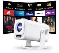 Joyflx V01 Mini projecteur avec WiFi et Bluetooth - Véritable projecteur intelligent 1080p avec applications intégrées e voûte verticale automatique, retrait de la poussière, projecteur de