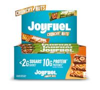 JOYFUEL Barre Protéinée Crunchy Nuts Noisette Chocolat 12x47g | 10g de protéines, Moins de 2g de sucre
