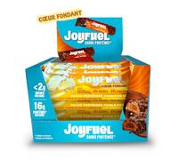 JOYFUEL Barre Protéinée Cœur Fondant - Goût Tarte au Citron Meringuée - <2g de sucre - 17g de protéines - 12 barres X 50g