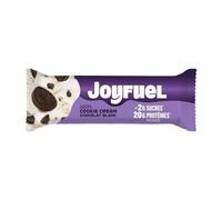 JOYFUEL - Barre Protéinée Saveur Cookie Cream, Texture Fondante au Chocolat Blanc (55g) - Le Lot De 8