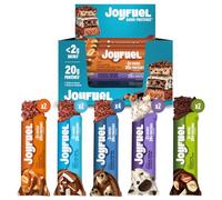 JOYFUEL Coffret panachée de 12 Barres Protéinées de 55gr -Découvrez l'assortiment des barres JOYFUEL au Chocolait au lait, noir ou blanc <2g de sucre - 20g de protéines -