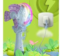 Joyful Bubble Stick - Équipement de Divertissement de Plage pour, Lueur LED Changeante avec Puissance Rechargeable, poignée rotative Confortable, Design de célébration Fonctionnel, Jouets à bu