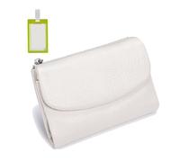 Joyfullygo Portefeuille unisexe en cuir grainé 13,5 cm court en cuir véritable pour pièces de monnaie, cartes d'identité, s, Mode