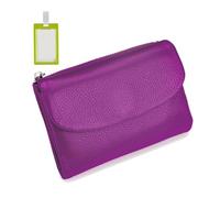 Joyfullygo Portefeuille unisexe en cuir grainé 13,5 cm court en cuir véritable pour pièces de monnaie, cartes d'identité, G, Mode