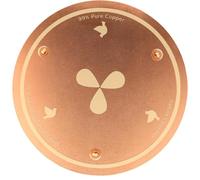 Joyfulmap Disque de purification pour bain d'oiseaux en cuivre, tablettes de nettoyage en cuivre pur à 99,99 %, support pour une eau propre et sûre, minimaliste, ajustement universel pour bol, bains
