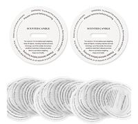 Joyfulmap Lot de 160 couvercles anti-poussière en papier translucide préimprimé pour la fabrication de bougies, bougies parfumées et artisanales, 6 cm