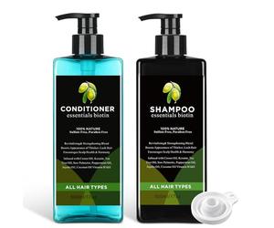 Joyfulmap Lot de 2 flacons extra larges de 500 ml - Récipients à alcool cachés - Faux flacons de shampooing en plastique pour homme - Ensemble de flacons de bateau de croisière avec entonnoirs et