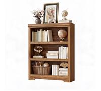 JoyGarden Bibliothèque ouverte style farmhouse 3 niveaux tablettes réglables MDF - Carlo-30 - L 60 cm