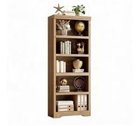 JoyGarden Bibliothèque ouverte style farmhouse 5 niveaux tablettes réglables MDF antidérapant - Carlo-30 - L 60 cm