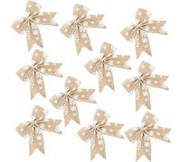 Joygogo Lot de 10 nœuds d'arbres de Noël pour décoration d'intérieur et d'extérieur