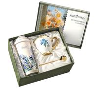 Joygoodta 1 Cadeaux d'anniversaire Set pour Les Femmes Amitié Noël Iris Fleur Professeur d'appréciation Cadeaux Symbolise la Sagesse et Le Courage pour Les collègues des employés infirmières