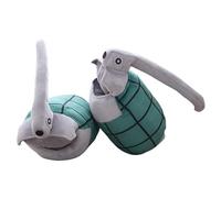 Joygoodta 1 Paire d'oreillers Uniques en Peluche de Dessin animé, Coussins Amusants, Chauffe-Bras en Forme de Grenade, Cadeaux pour Enfants et Adultes