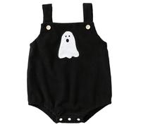 Joygoodta Baby Halloween Costumes mignon fantômes Halloween Vêtements de bébé Skin Avivial ＆ Breathable Mes premiers 3-6 mois Girl/Boy Tenue goth tissu nouveau-né de saut combinaison combinaison 80