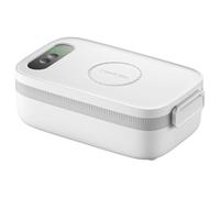 Joygoodta Boîte à lunch électrique sans fil 14000mAh Boîte à lunch auto-chauffante rechargeable 1L 1L PORTABLE PORTABLE POUR TRAVAIL, Camping, bureau, voyage, pique-nique (blanc)