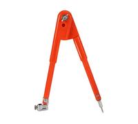 Joygoodta Boussole de dessin pour le travail du bois, pour charpentier avec porte-crayon à ailes, crayon pour dessin de géométrie, Orange