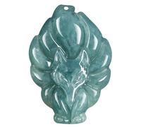 Joygoodta Collier en Jade pour femmes, collier en renard de Jade vert réglable, amulette porte-bonheur, Protection, bijoux Feng Shui, cadeaux de bénédiction