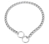 Joygoodta Colliers de chaîne pour Chien, chaîne pour Chien de 3, 5 mm, Longueur Totale 24 Colliers, Collier étrangleur d'entraînement en Fer pour Chiens