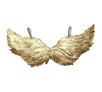 Joygoodta Costume d'ange doré, Costume d'aile de plumes 'ange doré avec bandes élastiques pour accessoires de photographie pour enfants