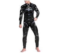 Joygoodta Costume de robot 3D Impression mécanique Robot Squelette Costume Skinny Halloween Jumps Cuit pour Cosplay Party, XL