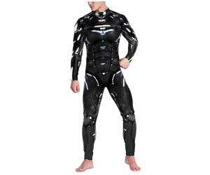 Joygoodta Costume de robot 3D Impression mécanique Robot Squelette Costume Skinny Halloween Jumps Cuit pour Cosplay Party, XL