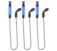 Joygoodta Ensemble de pêche à la Carpe, indicateur LED Lumineux avec Fonction d'alarme, Cintre d'alarme de Morsure Bleu, 3 pièces