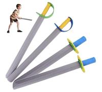 Joygoodta Épée en Mousse pour Enfants, 4 épées et Couteaux en Mousse EVA, épée de Pirate, Jouets de Simulation pour Enfants, activités fête, Spectacle à la Maternelle
