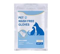 Joygoodta Gants de toilettage pour Animaux de Compagnie, lingettes jetables pour Animaux Compagnie, Gants toilettage pour Chien, sans rinçage, pour enlever Les Poils Chien et Chat, Massage