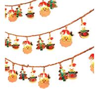 Joygoodta Guirlande lumineuse de Noël 3 m, 20 LED, étanche, avec minuterie et 8 modes de clignotement, jolies décorations fenêtre pour la maison, l'intérieur, batterie non incluse, guirl