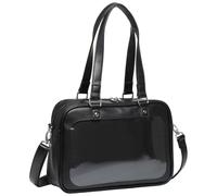 Joygoodta Ita Bag Kawaii Sac d'école Japonais en Cuir avec Insert et bandoulière Amovible, Affichage de Broches, Itabag avec poignée fourre-Tout pour Les Amateurs d'anime, Filles Kawaii