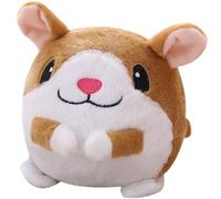 Joygoodta Jouets interactifs pour Chiens, Jouet Mobile rebondissant Chantant en Forme de Hamster, Jouets Mignons en Peluche USB pour Chiens, Animaux de Compagnie détachables et lavables