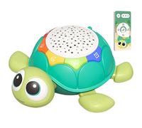 Joygoodta Jouets rampants, Jouets pour bébé 6-12 Mois projecteur Tortue Ventre Temps drôle Rampant avec lumière et Son apaisant bébé Musical éducatif pour Tout-Petit garçon Fille