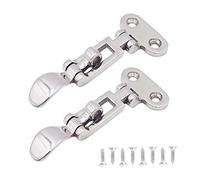 Joygoodta Loquet de Porte de Bateau loquets Trappe Marine en Acier Inoxydable Serrure Bateau Attache Pince moraillon Pont 2 pièces loquet Trappe en Acier Inoxydable