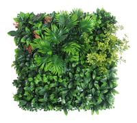 Joygoodta Panneau Mural d'herbe, Mur de Verdure Artificielle de Milan simulé 20x20 Pouces, Toile Fond sans Entretien pour Magasin Bureau à Domicile