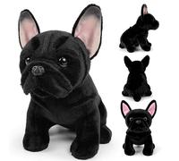 Joygoodta Peluche Bouledogue français, Peluche Bouledogue Douce et Mignonne, Chien réaliste pour garçons et Filles, 22 cm,
