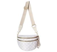 Joygoodta Sac à carreaux à carreaux, sacs bandoulière imperméables et réglables pour les femmes avec plusieurs poches, portefeuille de gros portefeuille pour femmes
