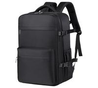 Joygoodta Sac à dos de voyage avec pompe à vide résistante l'eau et sac de compression dos travail capacité pour le vol et les affaires (noir)