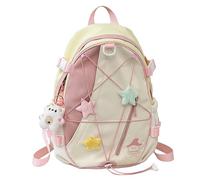 Joygoodta Sac à dos Y2k, sac à dos Y2k, Star Kawaii avec pendentif mignon, d'école Preppy esthétique pour les filles