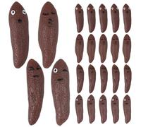 Joygoodta Slingshot, 24 Pièces Jouets de Fronde de Doigt, Caca Volant avec des Expressions Drôles Jouet Caca Parodie en Caoutchouc Extensible pour Enfants Adultes Jeu Volant et Cadeau Fête