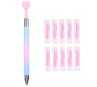 Joygoodta Stylo de cire rechargeable automatique 5, 9 pouces stylos d'art diamant en plastique avec 10 pièces recharges de cire pour les ongles et la peinture art bricolage artisanat dégradé