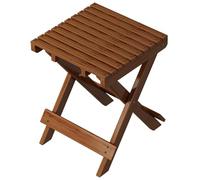 Joygoodta Tabouret Pliant, Tabouret Pliable en Bois avec Pieds en Forme de X, Petite Chaise Portable Stable et Solide pour Les Pique-niques, l'artisanat, Le Camping en Voiture