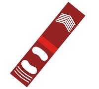 Joygoodta Tapis de Frappe pour Entraînement Antidérapant et Absorption des Chocs Entraîneur de Batteur en PU Tapis Frappe Baseball Rouge avec Guide Position pour Débutant à la Pratique