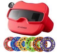 Joygoodta Visionneuse 3D pour Enfants Kaléidoscopes éducatifs Amusants pour Enfants avec 6 Rouleaux Nouveauté Jouets naturels sans Danger pour Les Yeux pour Filles garçons Adultes de 3 Ans et Plus