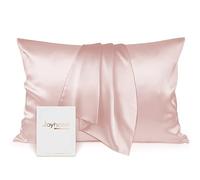 Joyhabit 16MM Taie d'oreiller en 100% Soie Naturelle, Douce et Lisse pour la Protection de la Peau et Le Confort Luxueux, Régénère avec Une Nuit de Repos Relaxante, 40x60cm, Rose Lotus
