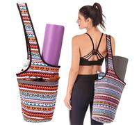 JOYHAZE Yoga Pad Sac avec de Grandes Poches Grande capacité Pilates Pad Support pour Les Femmes de Sport Gym Shopping Facile d'accès Poids léger s'adapte à la Plupart des Tailles de Tapis