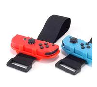 JoyHood 2 Pack Bandes de Poignet pour le Jeu de Danse 2022 2021 2020 2019 & Zumba Burn It Up pour Switch/Switch OLED Joy-Con, Sangle élastique Réglable, Accessoires pour Manette Switch (Rouge & Bleu)