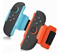 JoyHood Lot de 2 sangles de poignet + 2 sangles de jambe - Ensemble d'accessoires de sport Switch 2 4 en 1 compatibles avec Switch 2, sangle élastique réglable pour manette Switch 2
